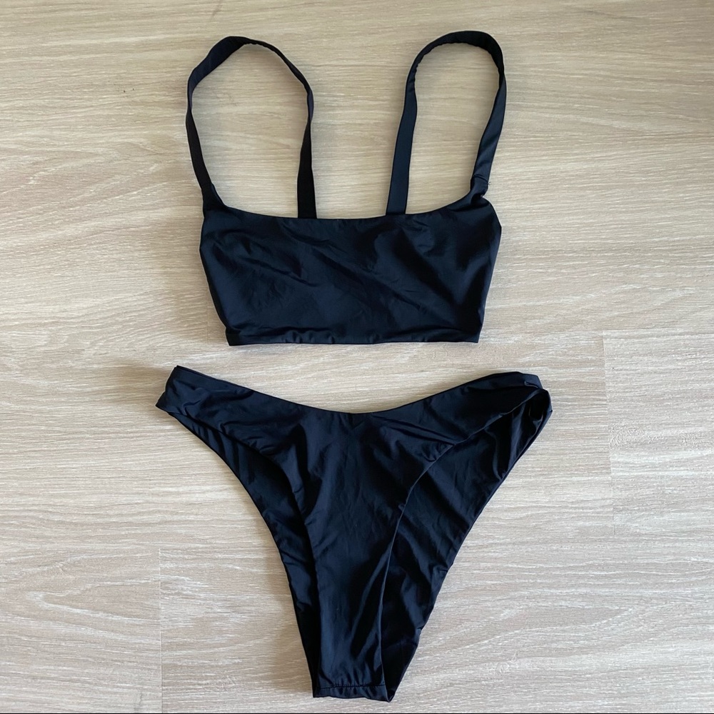 Meshki Bikini in Black, Size Small